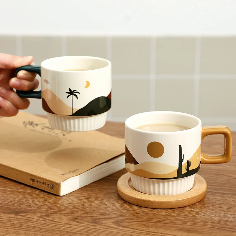 Large Coffee Mugs Set 16 OZ Tall Coffee Cups with Handle White Coffee Mugs  Set of 4 for Coffee Tea Cocoa Latte Milk - AliExpress
