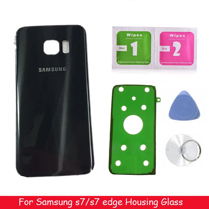 

Original For SAMSUNG Galaxy S7 G930 SM-G930F S7 Edge G935 G935F Back Glass Battery Cover Rear Door Housing Case Back Glass Cover