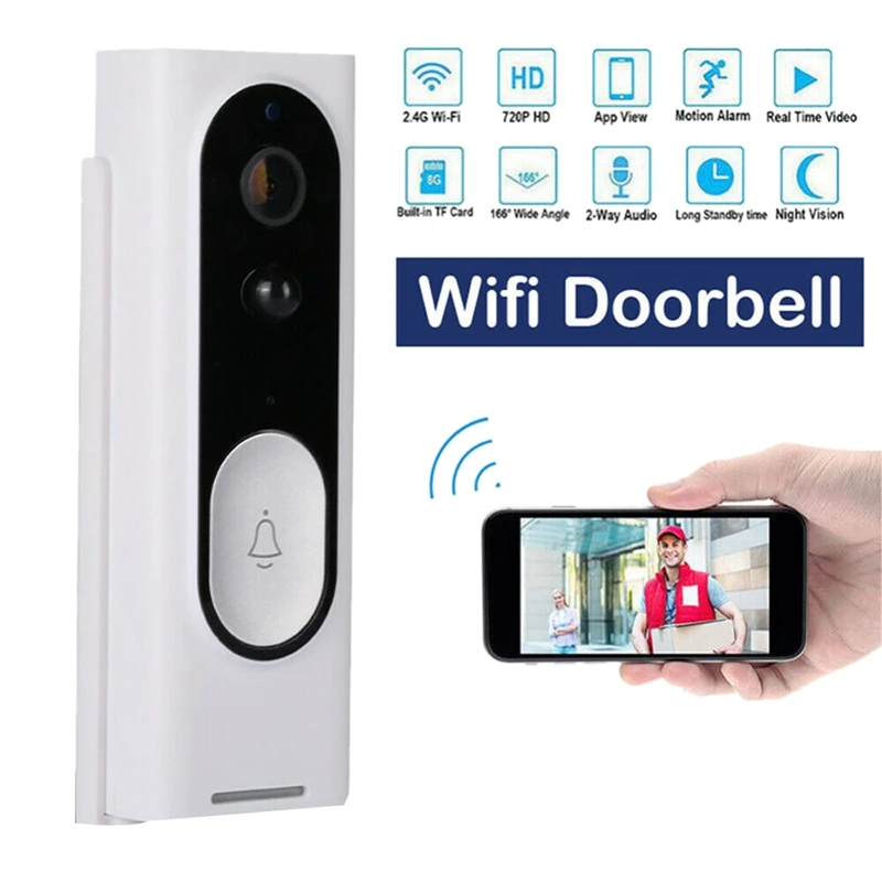 Умный беспроводной wifi-звонок видео камера телефон звонок Домофон Домашняя безопасность