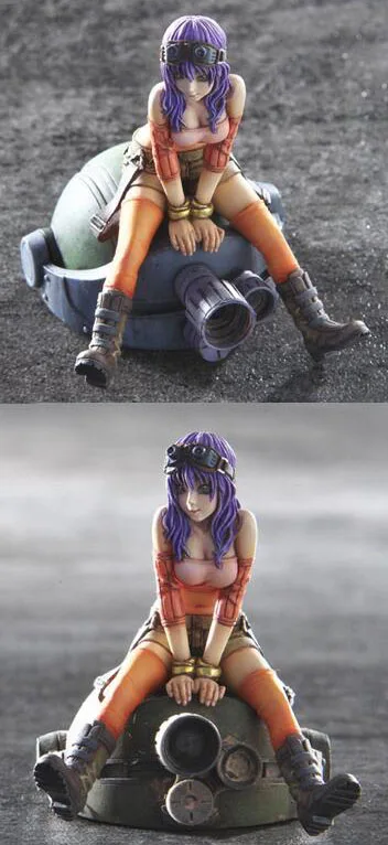 

1/32 modern girl with base Resin figure Model kits Miniature gk Unassembly Unpainted