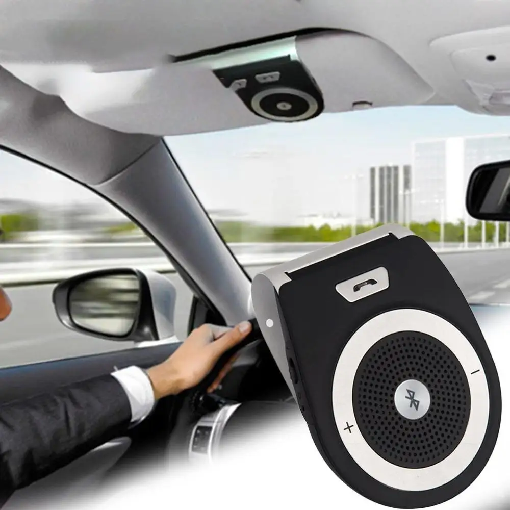 Автомобильный солнцезащитный козырек Hands-free Телефон Mp34.1 четыре языка мини беспроводные колонки отличное качество звука