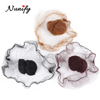 

Nunify Hair Nets Wig Invisible Elastic Edge Mesh Hair Styling Hairnet Bun Hair Nets Mesh Dance Skating Snoods Hair Net Bun Cover