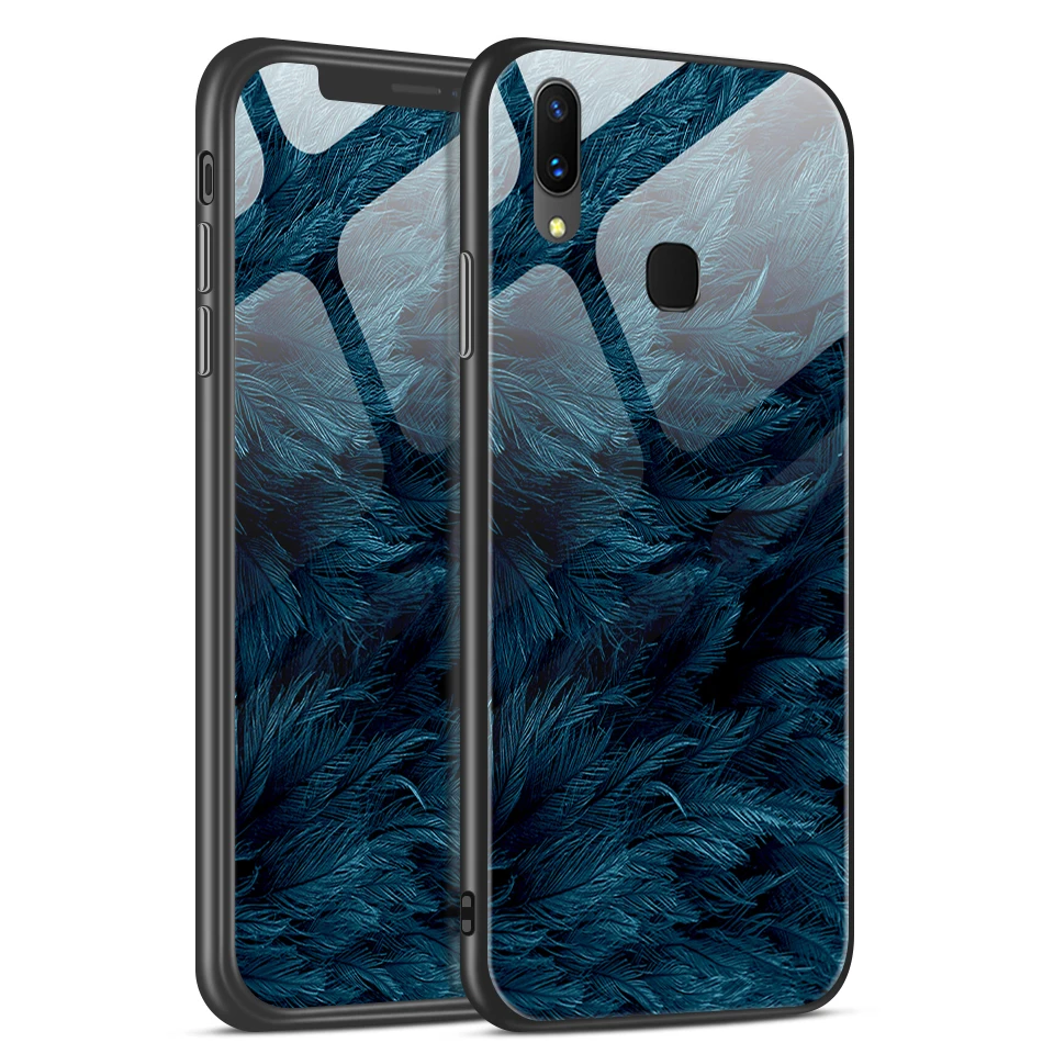 W352 Крышка для Vivo X21i TPU модная жесткая Защитная крышка для телефона для Vivo X21 X21UD роскошный мягкий край ударопрочный корпус из закаленного стекла - Цвет: W352