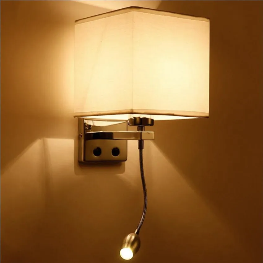Led Bedside Wall Light With Switch Flexible Reading Light Headboard