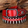 CETIRI Punk Bullet Rivet Belt Men's Top Grain Real Leather Belt Pin Buckle Belt For Jeans Female Personality Cool Gift ► Photo 2/6
