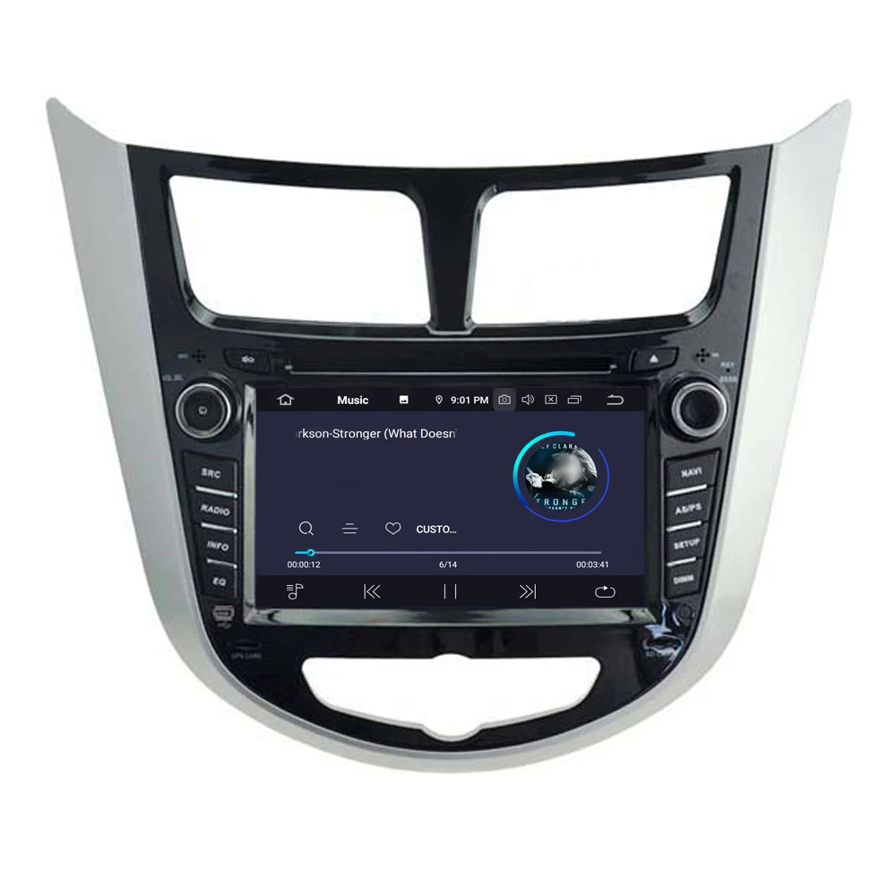 Best RoverOne Car Multimedia Player For Hyundai Verna Solaris Accent I25 Android 9.0 Touch Screen Radio Stereo DVD GPS Head Unit 4