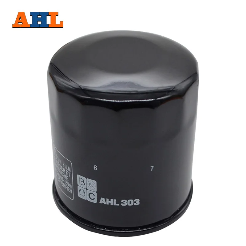 Фильтр масляный AHL 1/2/3 шт. 303 для YAMAHA FRT1100 FX1000 FZ1 FZ6 MT01 RX10 VMX1200 1700 VX1100 XV1700 XV1900 XVZ1300 YFM350