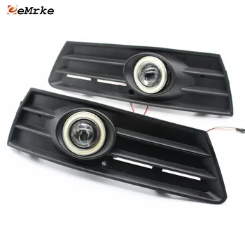 

eeMrke For Volkswagen CC / Passat CC LED Angel Eyes DRL Daytime Running Lights Halogen Bulbs H11 55W Fog Lamp Kits