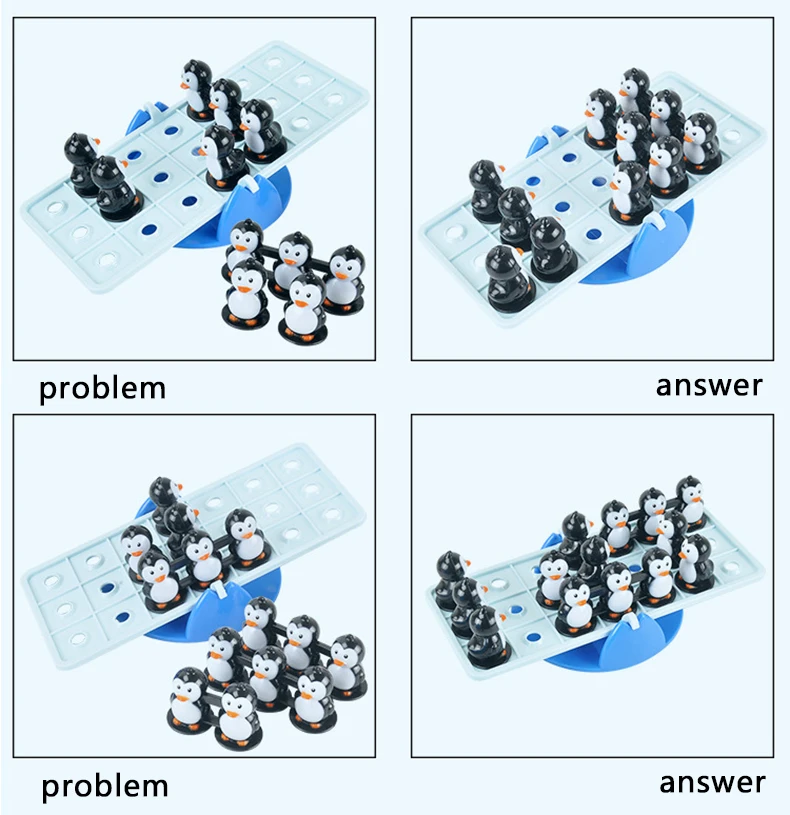 Балансирующий Пингвин Мини-качели Детские пазлы, настольная игра для родителей и детей, взаимодействие с мозговыми движениями, настольная игра