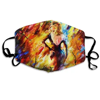 

Mouth Mask Beauty Orange Print Masks - Breathable Adjustable Windproof Mouth-Muffle, Camping Running for Women and Men