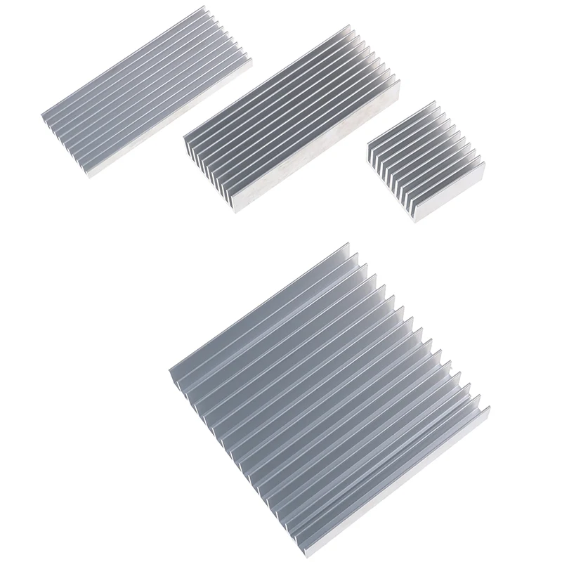 5 sizes Aluminum Alloy Heatsink Cooling Pad Hh Power LED IC Chip Cooler Radiator Heat Sink aluminum heatsink cooler