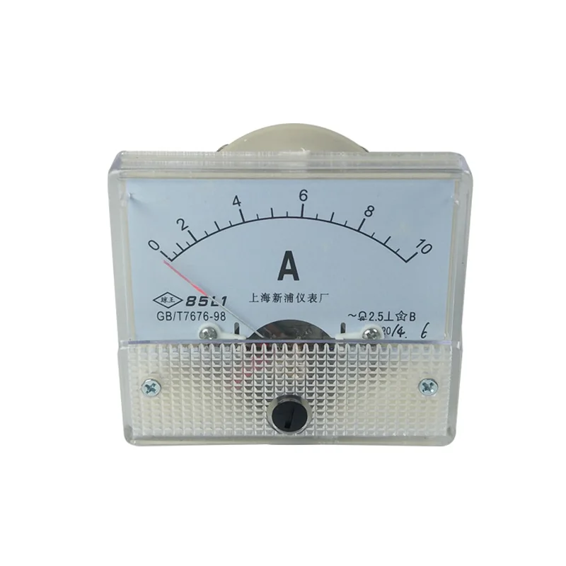 85L1 AC аналоговый измеритель тока AC 1A 2A 3A 5A 10A 15A 20A 30A 50A 2,5 Класс тонкой настройки циферблат Панель Амперметр