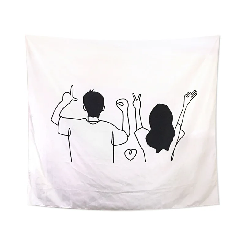 Настенный Гобелен Романтический возлюбленный гобелен декоративный настенный ковер коврики для йоги коврик для пляжа скатерть