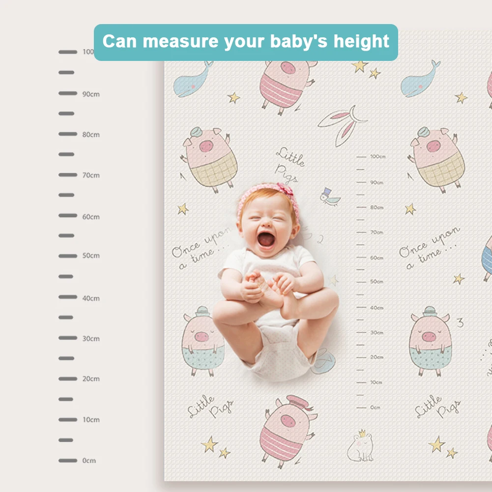 Double-Sided Puzzle Play Crawling Mat Foldable Infant Kids Game Pad XPE Crawling Cushion Floor Cartoon Super Thick Saft Mats