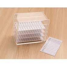 5-ти слойной накладные Ресницы Коробка Для Хранения Акриловые ресницы для наращивания ресниц поддон Дисплей держатель ресниц органайзер для хранения