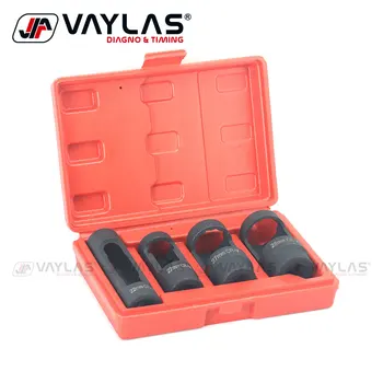 

4Pcs Diesel Engine Oxygen Sensor Euro-Type Sensor Socket Set 1/2" Drive for Car Engines