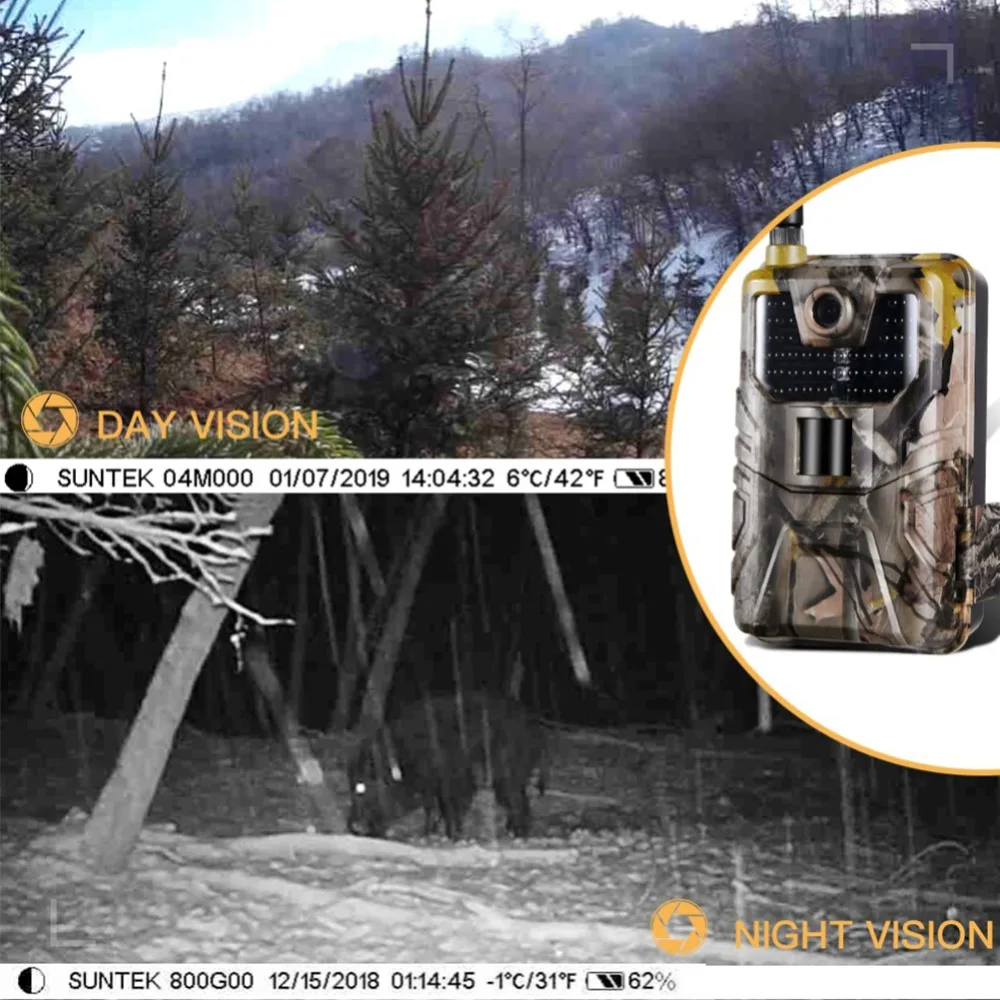 20MP 4G Infrared Trail Camera Photo Trap HC900A 44 IR LEDs IP65 Track Cams