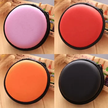 

1pcs 4 Colors Case For Headphones Portable Headset Bag Storage Box Protection Memory Card Coin Storage Bag Earphone Accessory
