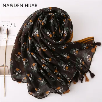 

1PCS Summer beach wraps Tropical scarves Fashion Women Headband pendant Muslim hijab NEW Viscose HI-Q flower print shawls
