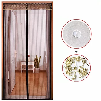 

Summer Anti Mosquito Insect Fly Bug Curtains Magnetic Mesh Net Automatic Closing Door Screen Kitchen Curtain Drop Shipping