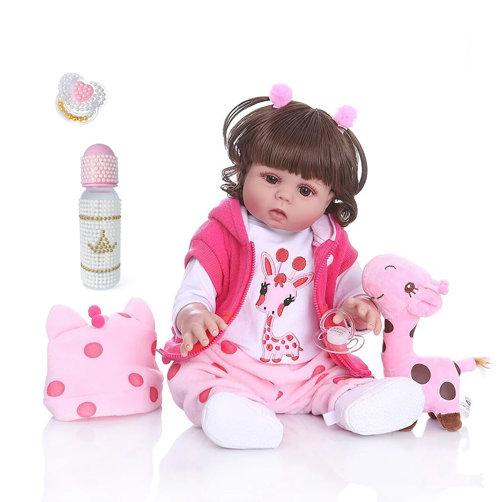 Бесплатная доставка из Бразилии NPK 48 см кукла bebe reborn для девочек винил детское