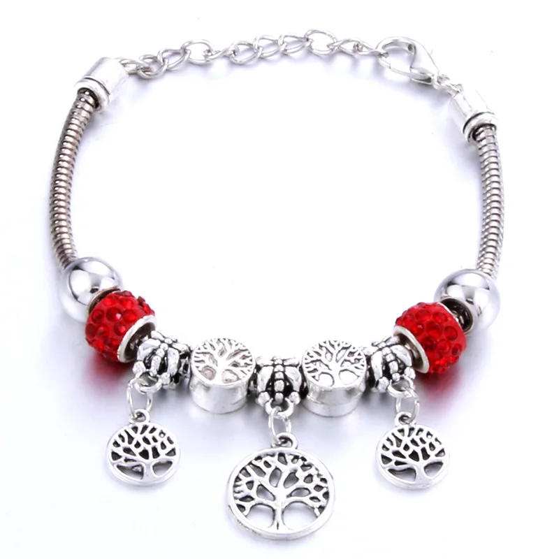 Античные оригинальные браслеты с подвесками в форме сердца buena suehe для женщин, брендовые браслеты и браслеты из стеклянных бусин, ювелирные изделия DIY, подарки - Окраска металла: Кубический цирконий