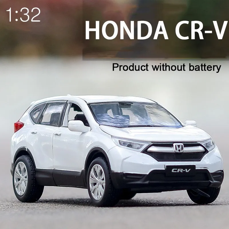 1:32 15 см Honda CRV литая под давлением масштабная модель автомобиля игрушки высокая имитация Вытяните назад металлические модели 6 дверей открываются со звуком светильник
