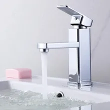 1PC bagno moderno lavabo da cucina rubinetto miscelatore Mono rubinetti rubinetto a cascata rubinetti per acqua a cascata monocomando in ottone cromato