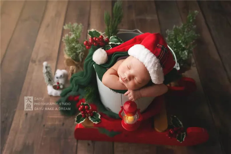 roupas de natal recém-nascidos calças chapéu travesseiro