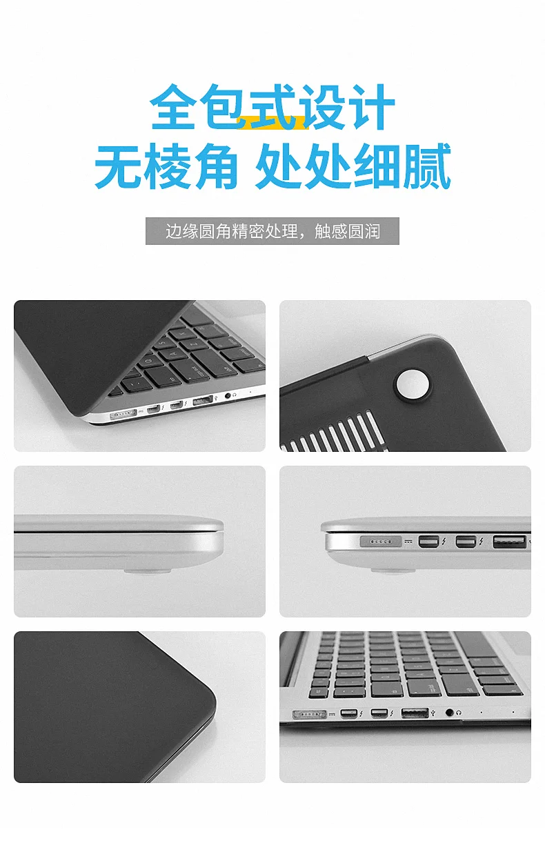 Матовый чехол для ноутбука Macbook Pro retina Air Touch Bar 11 12 13 15 дюймов+ Защитная пленка для экрана(подарок)+ чехол для клавиатуры(подарок) A2159
