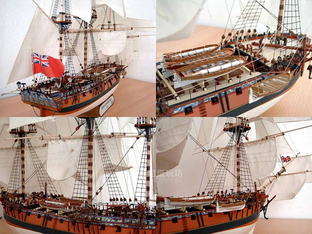 1:96 Scale UK Royal Navy HMS Cleopatra Shipyard DIY Handcraft Paper Model Kit Handmade Toy Puzzles 5