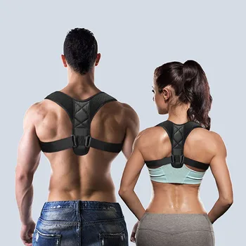 Medical Adjustable Clavicle Posture Corrector Men Women Upper Back Brace Shoulder Lumbar Support Belt Corset Posture Correction/ ናይ ኣወዳት ኣዋልድ ሕቆ ትኽ መበሊ