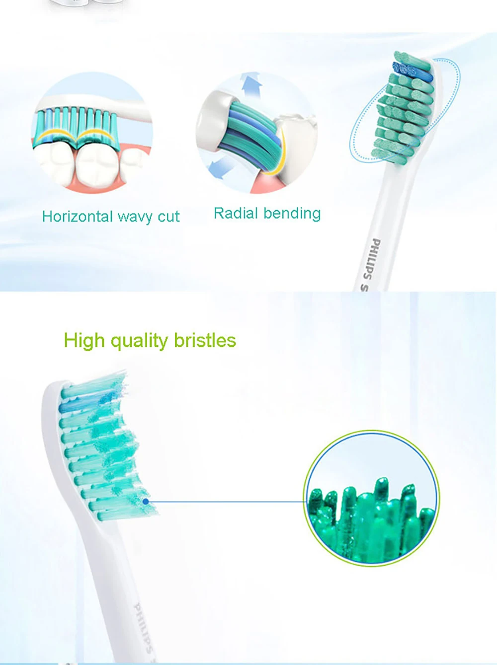 Philips HX3216 электрическая зубная щетка Sonicare перезаряжаемая с простым щелчком на головке щетки и светом показывает состояние батареи для Aduls