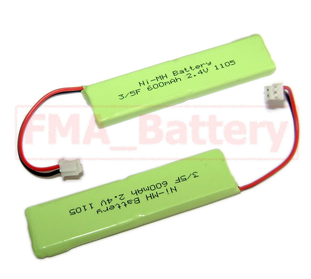 2pcs Fma Nimh 2.4v 600mah Cordless Phone Battery Idect X3i 2sn3/5f60h