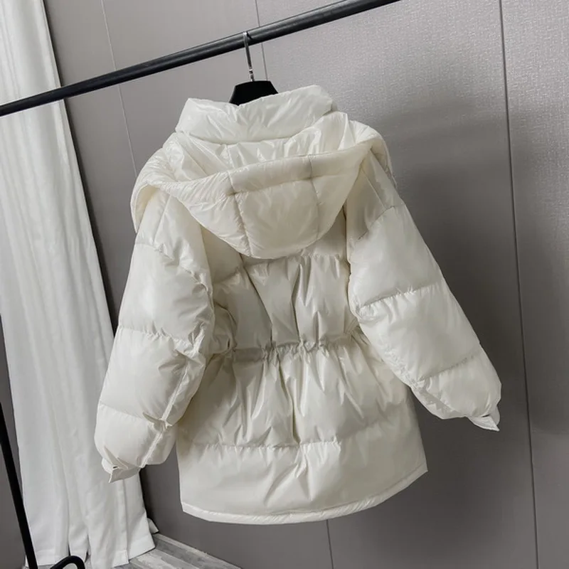 2020 New Fashion Short Glossy Down Jacket Women