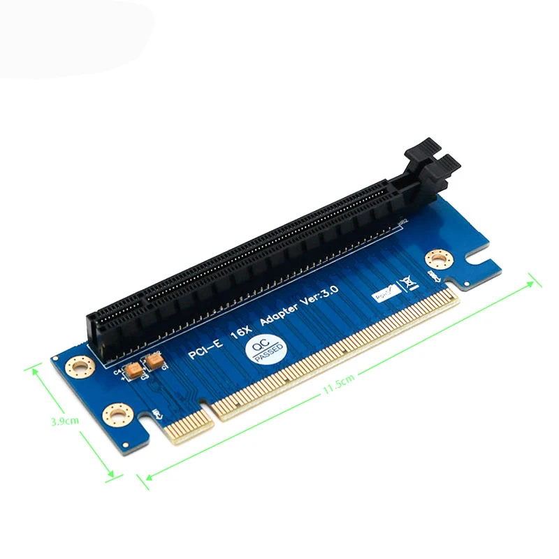 QINDIAN PCI Express 16x Riser Card PCIE Riser видеокарта PCI E PCI-E Riser Adapter PCI-E 16X to 16X Raiser Card для 1U 2U Новинка