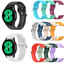 

Silicone Strap For Samsung Galaxy Watch4 classic 46mm 42mm Curved End Replacement Wristbands For Galaxy Watch 4 44mm 40mm