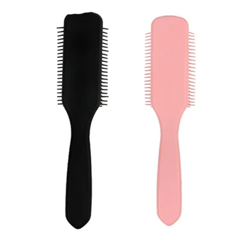 

Brush with Nylon Bristles, Hair Brush Detangler for Coily Kinky Curly Wavy Straight Detangle Natural Hair 2Pcs