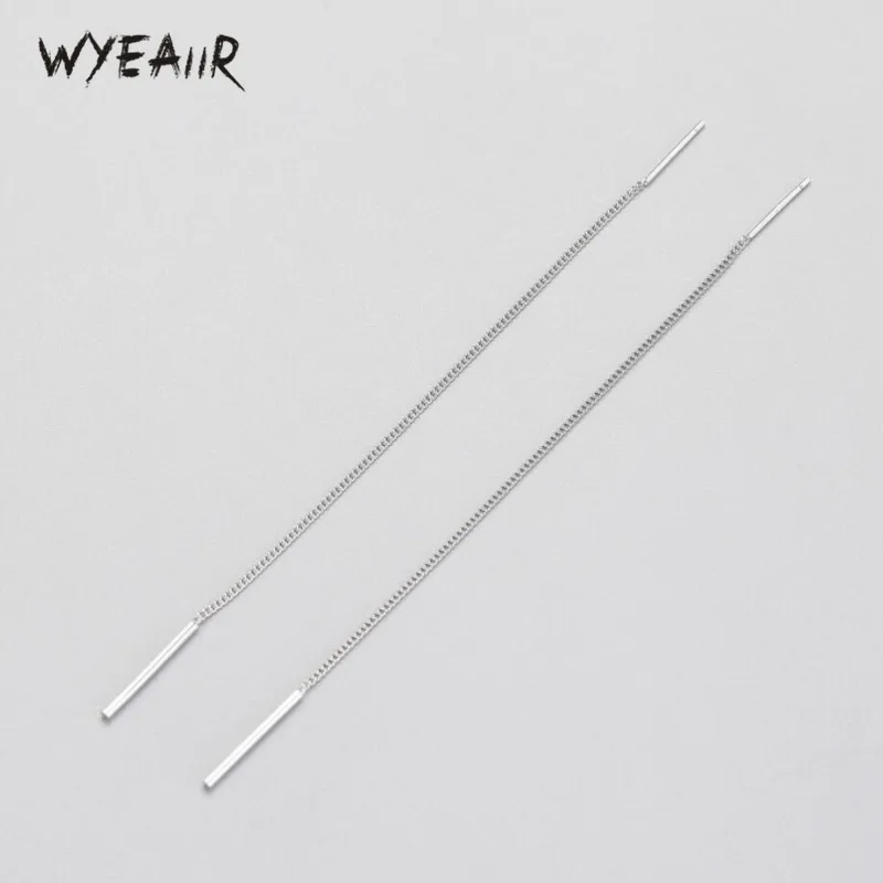 Женские длинные серьги кисточки WYEAIIR из гипоаллергенного серебра 925