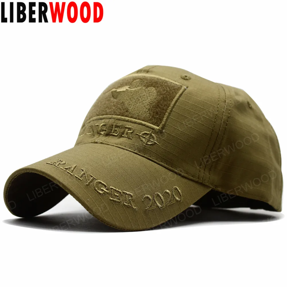 LIBERWOOD MultiCam Sniper Ranger 2020 Embroidered Ball Cap Military Army Operator hat Tactical CP OD Cap with Loop for Patch