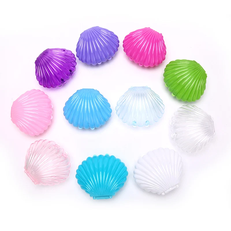 10Pcs Exquisite Shell Multi-Color Candy Box Ring Earrings Jewelry Storager Decto