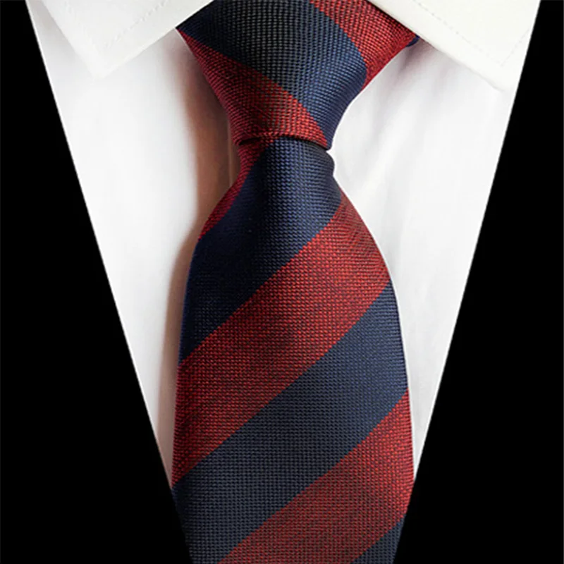 Fashion Classic Men's Tie Plaid Striped Jacquard Necktie Business Formal Wedding Party 8cm 1200 Needles Corbatas Gravata