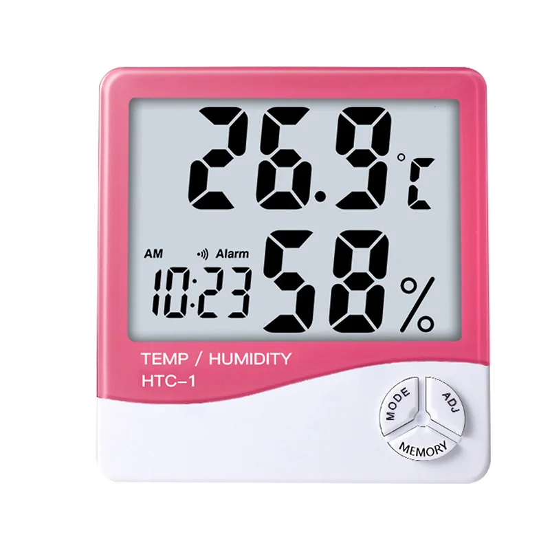 18-8 ЖК-цифровой Будильник Измеритель температуры и влажности различные цвета гигрометр термометр с памятью метеостанция