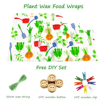 

VEGAN Reusable Food Wraps NO Beeswax Organic Plant-Based Wax Bowl Cover Silicone Bag ALTERNATIVE Zero Waste Beeswax Food Wrap