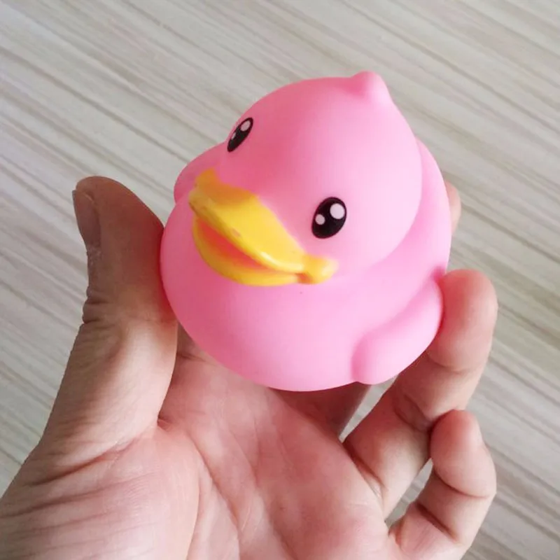 6 шт. красочная утка детские водные игрушки для ванной дети поплавок Сжимаемый звук резиновый Пляж Бассейн игрушки для вечеринки перед рождением ребенка 647