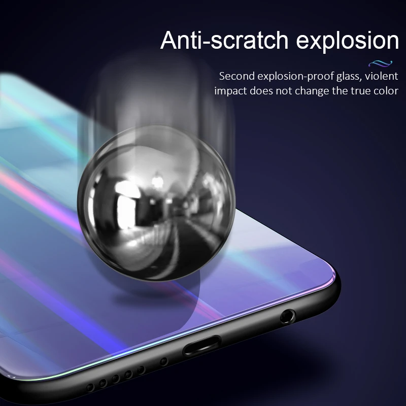 Чехол с градиентом Авроры для телефона Huawei Mate 20 мягкий чехол из ТПУ и стекла