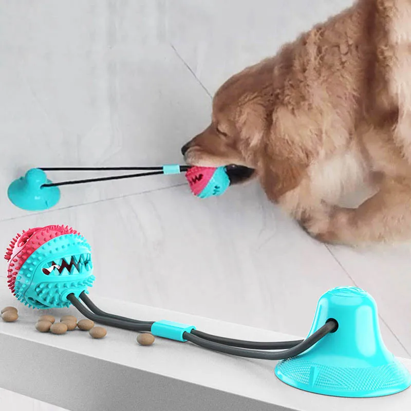 Присоска для собак игрушка домашних животных молярная укуса пищевая дозирующая