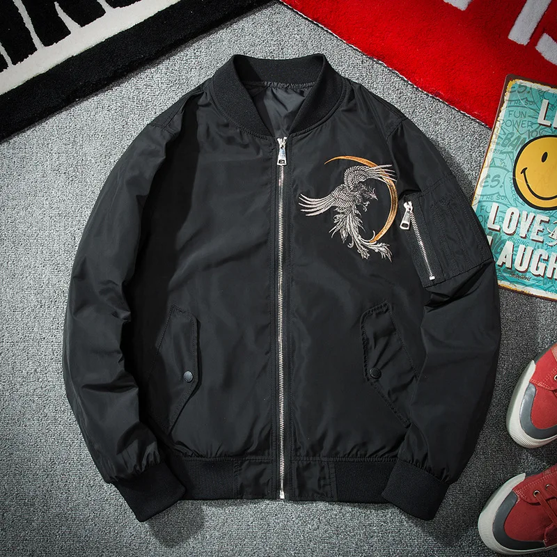 

MEN'S Jacket 2020 New Style Pilots Jacket Men's Demon Korean-style Coat Youth Chinese-style Embroidered Baseball Uniform Fashion
