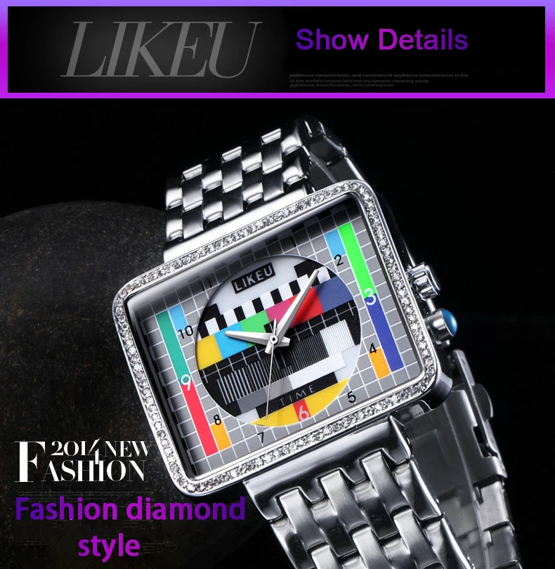 2021 new TV watch male and female luminous creative personality female watch student fashion electronic quartz watch