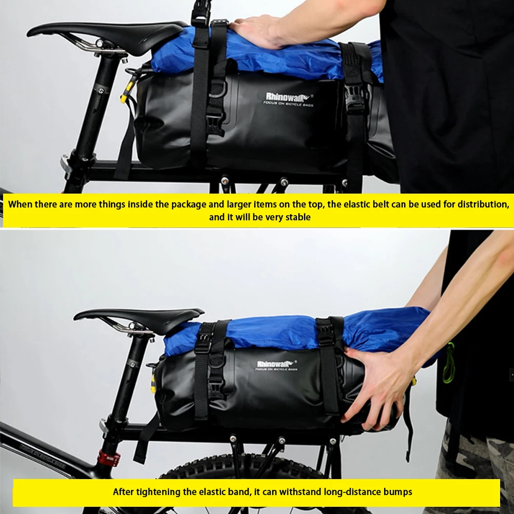 

Multifunctional Camping Large Capacity Storage Gym Bag Reflective Tape Travel Bicycle Panniers Full Waterproof Cycling Rear Seat
